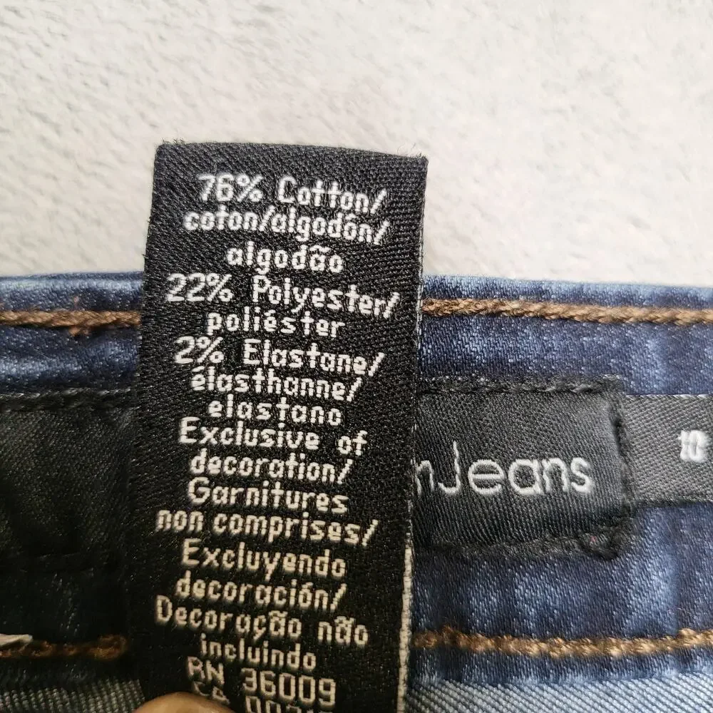 Calvin Klein Jeans Jeans Womens 10 Blue Straight Dark Wash Stretch 5-Pocket